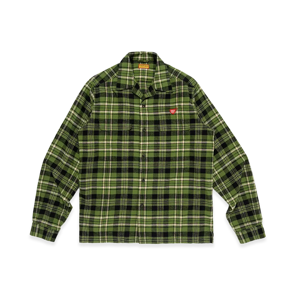 HUMAN MADE Flannel Check Shirt "Green"