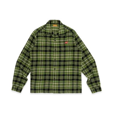 HUMAN MADE Flannel Check Shirt "Green"