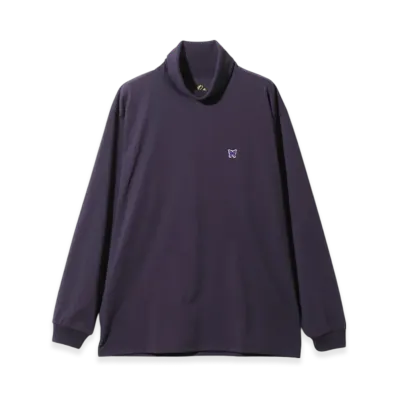 NEEDLES L/S High Neck Tee - Poly Jersey "Purple"