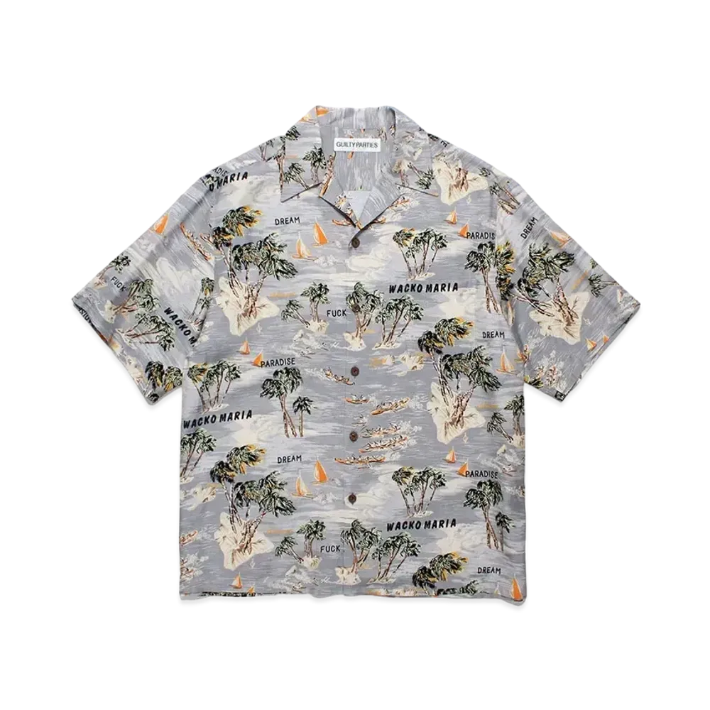 WACKO MARIA Hawaiian Shirt "Gray"