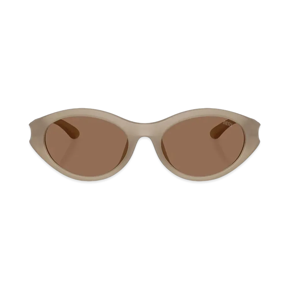 Diesel 0Dl3005U Oval Sunglasses "Beige"
