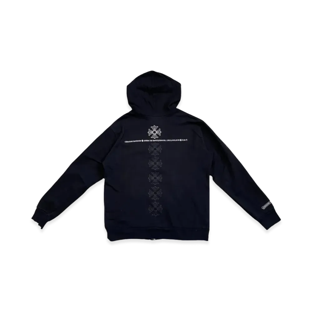 Chrome Hearts CH Plus Horseshoe Zip Hoodie "Black"