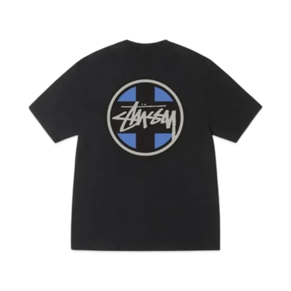 Stussy Cross Dot Tee Pigment Dyed "Black"