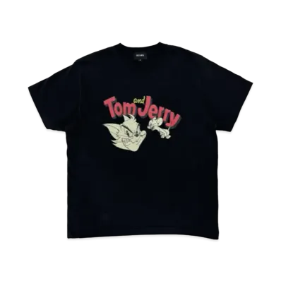 BEAMS x TOM and JERRY PRINT S/S Tee "Black"