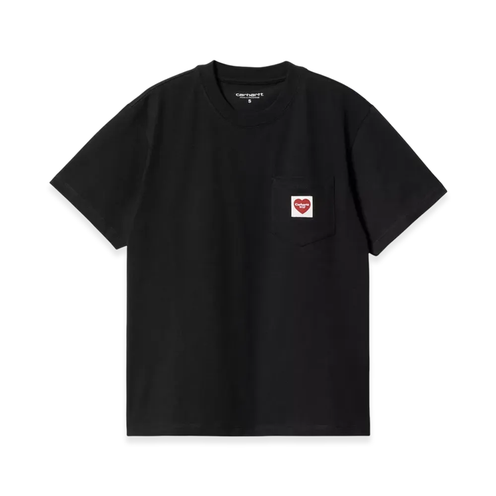 Carhartt WIP Women's Pocket Heart Short Sleeve T-Shirt "Black"