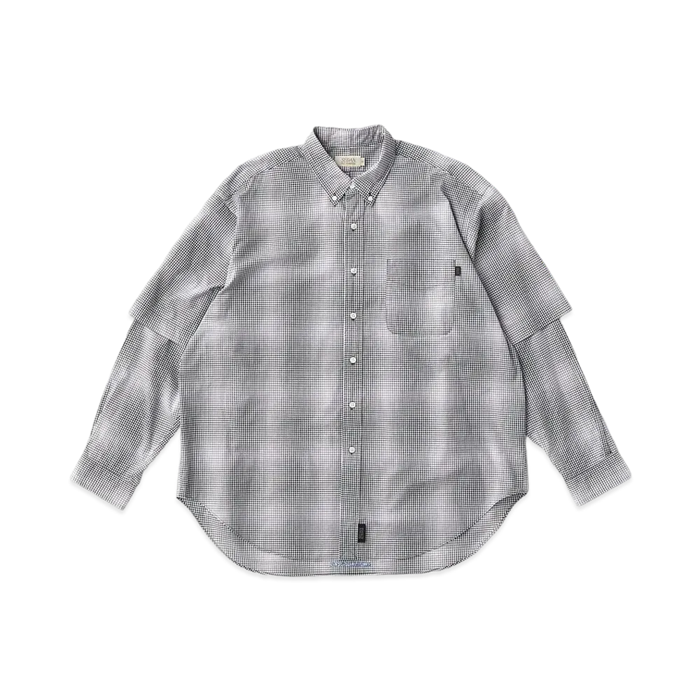 SEDAN ALL-PURPOSEDetachable Shadow Plaid BD Shirt "Black Plaid"