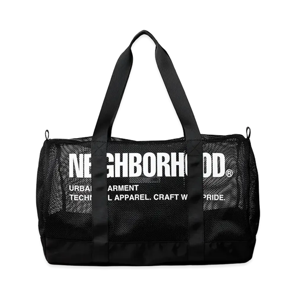 NEIGHBORHOOD Mesh Boston Bag "Black"