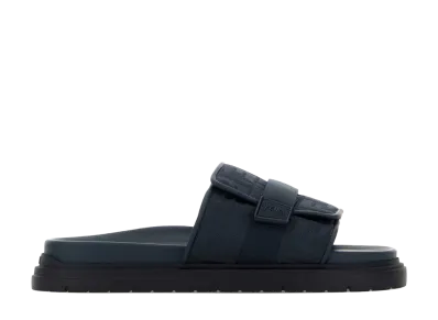 FENDI Fabric Chunky Slippers "Blue"