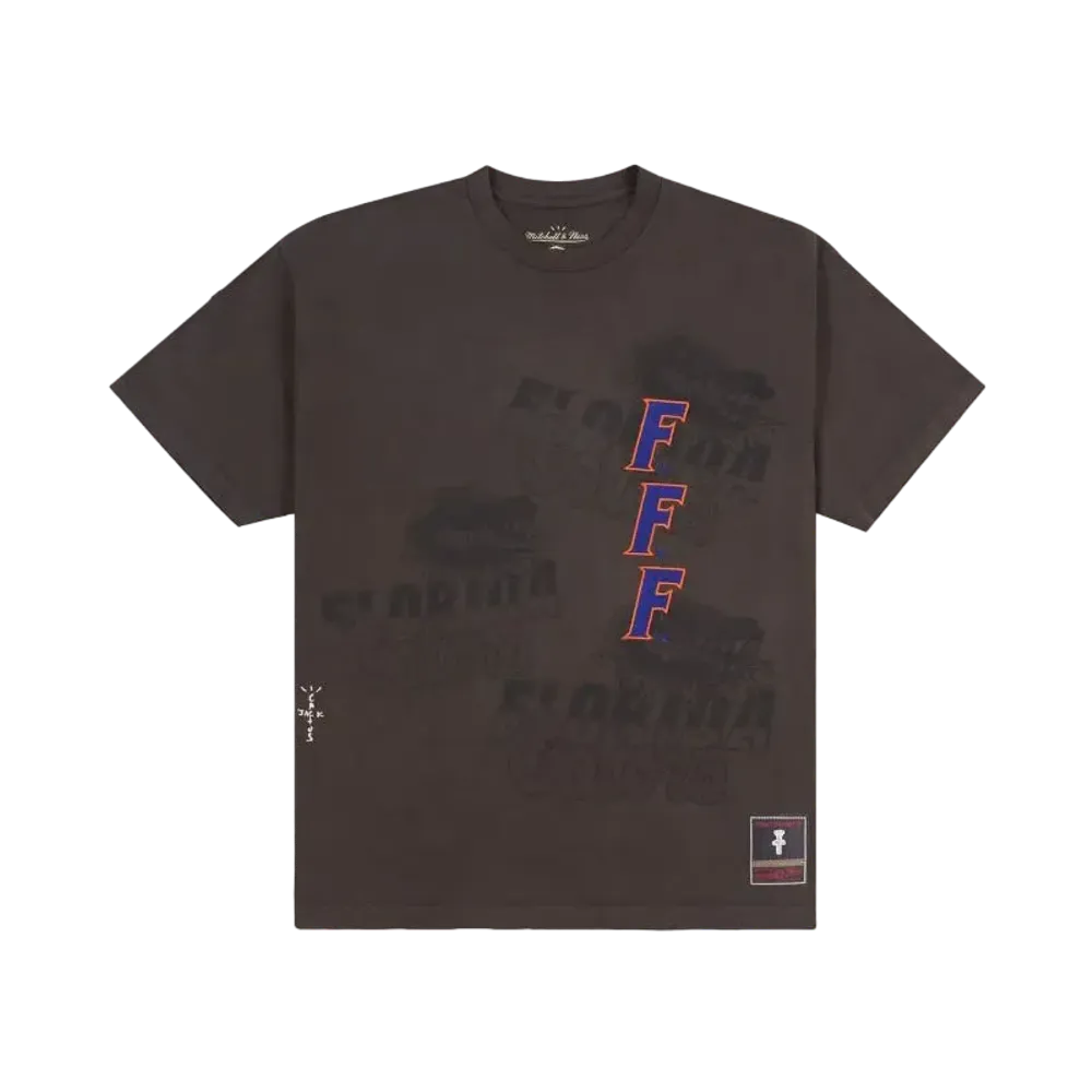 Travis Scott x M&N x University Of Florida Seal Tee "Brown"