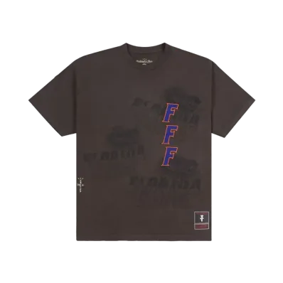 Travis Scott x M&N x University Of Florida Seal Tee "Brown"