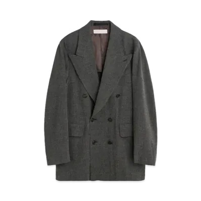 OUR LEGACY Sharp DB Blazer TV Static Mouline Wool "Black"