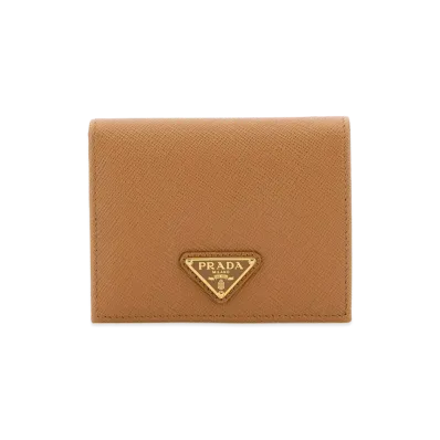 PRADA Women's Leather Wallet "Beige"