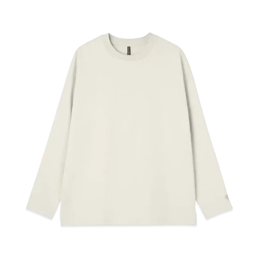 DESCENTE ALLTERRAIN Stretch Twill Long Sleeve T-Shirt "White"