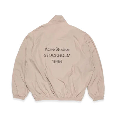 Acne Studios Logo Zipper Jacket "Mushroom Beige"