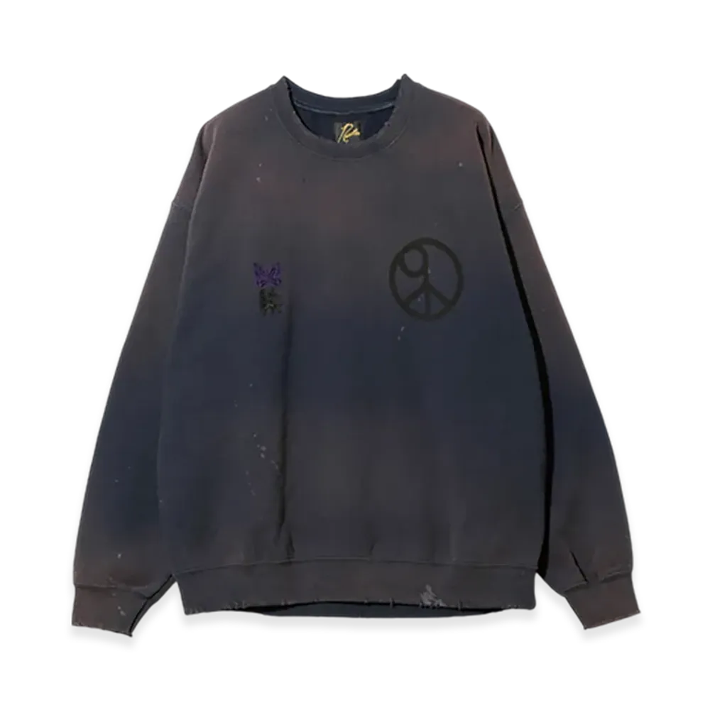 NEEDLES x Sasquatchfabrix. Slowgun Sweat "Peace To World" / Solid "Black"