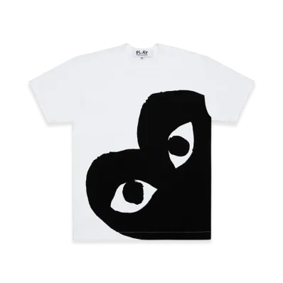 PLAY COMME des GARCONS Cotton Jersey Print/Black "White"