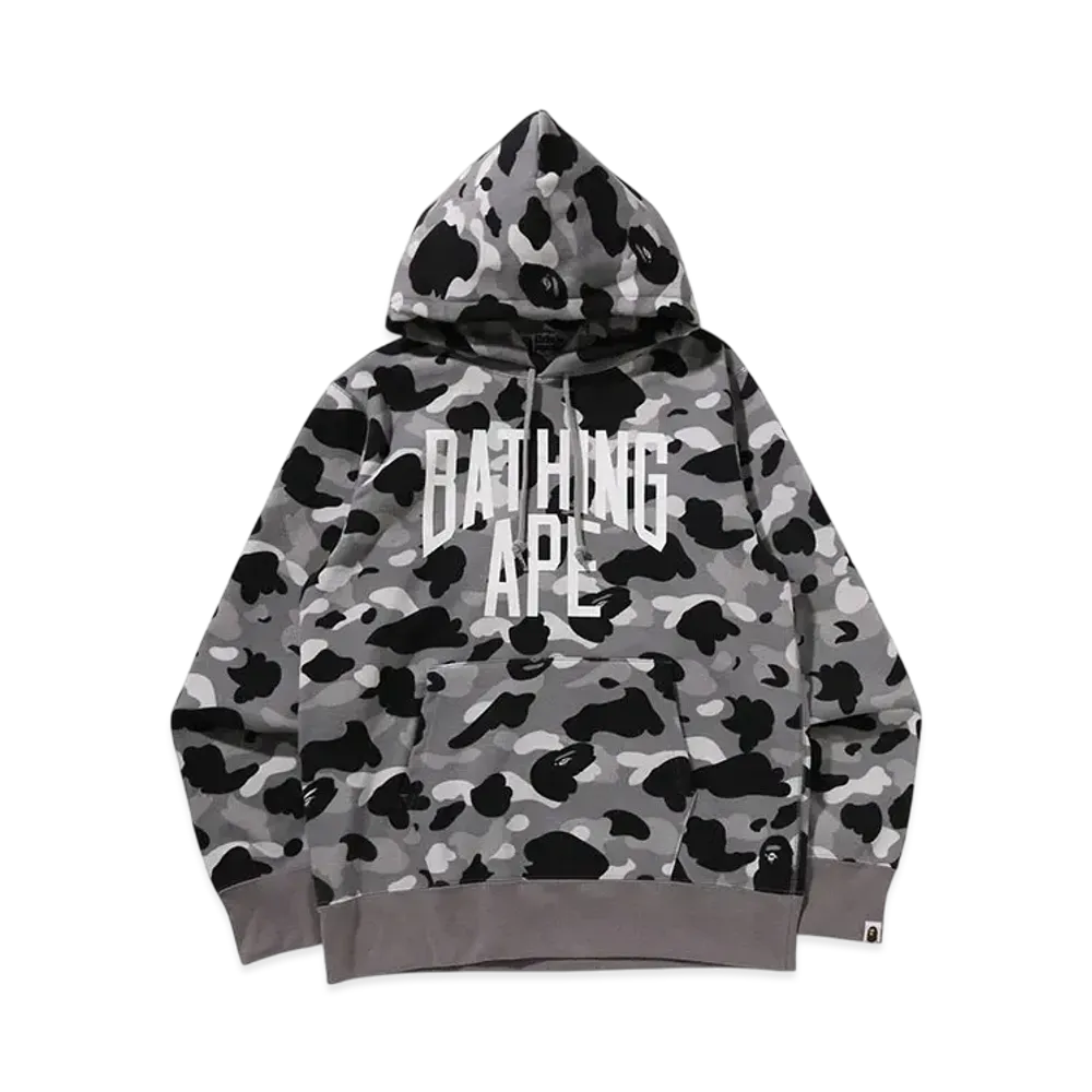 A BATHING APE 1St Camo Pullover Hoodie "Gray"