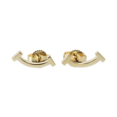 Tiffany & Co. T Smile Earrings "Gold"