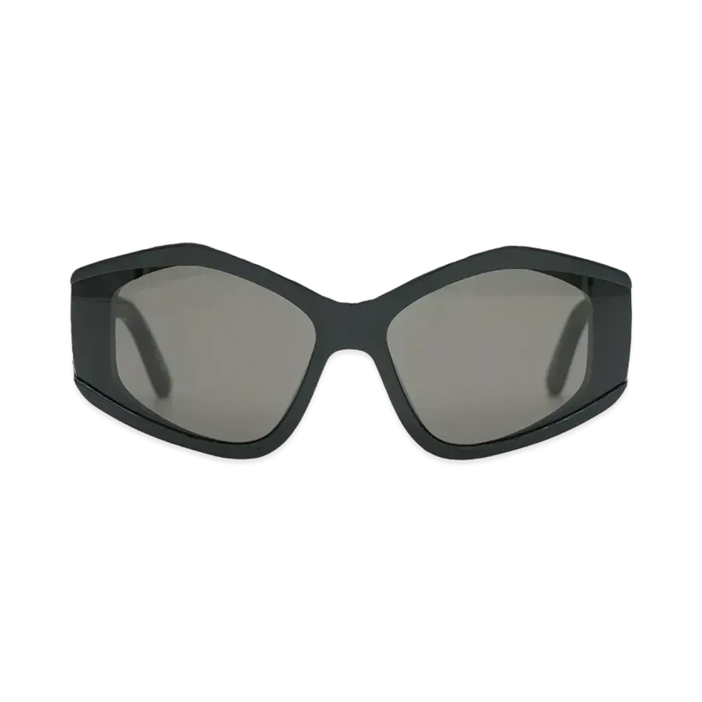 BALENCIAGA BB0302S-001 Front: "Silver" Temple: "Silver" Lens: "Red"