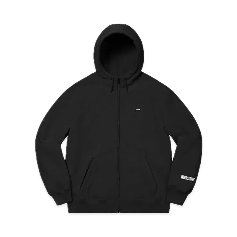 Supreme Windstopper Zip Up Hooded Sweatshirt "Black"