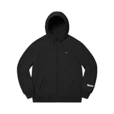 Supreme Windstopper Zip Up Hooded Sweatshirt "Black"