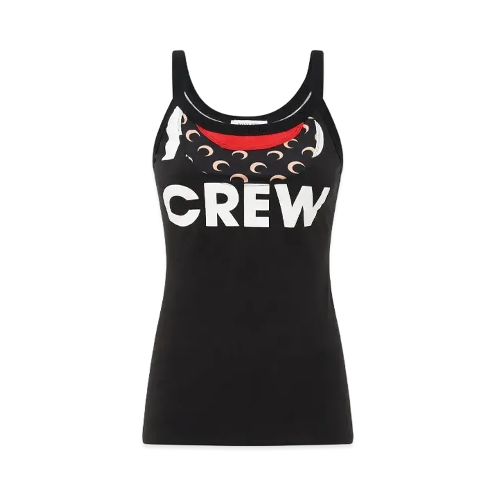 Marine Serre Regenerated Graphic T-Shirt Tank Top "Red #2"