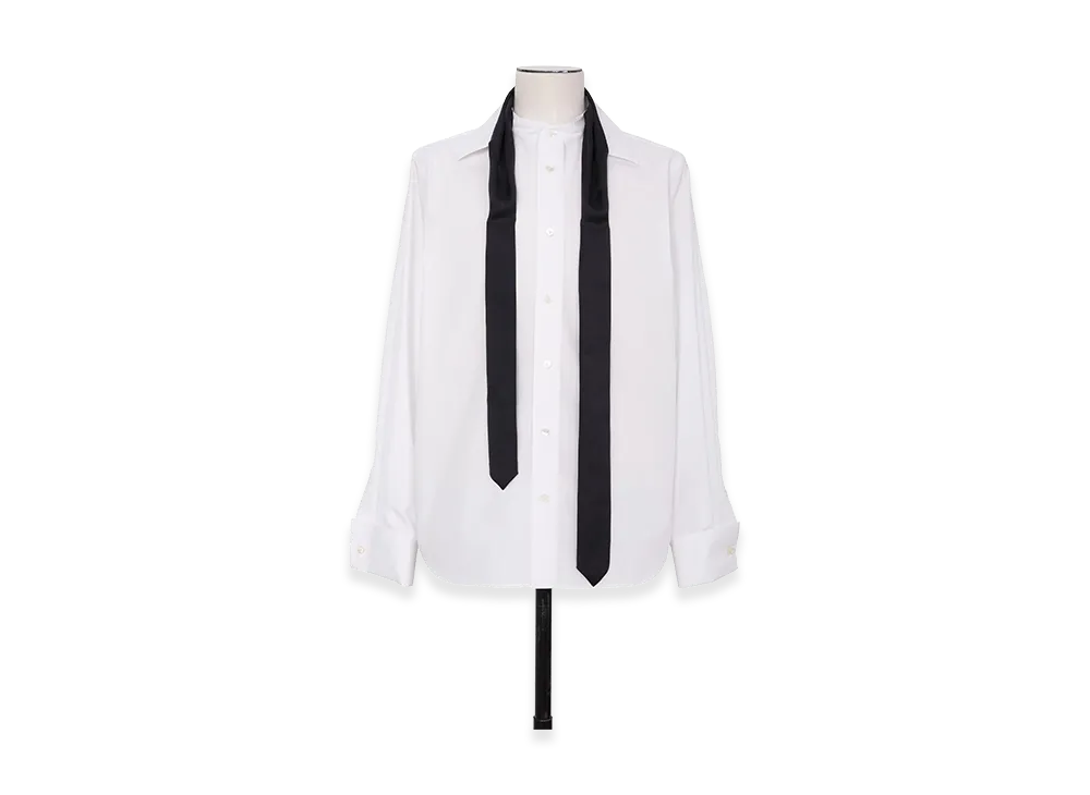 sacai Poplin Shirt (with Satin Tie) "Off White"