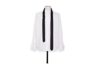 sacai Poplin Shirt (with Satin Tie) "Off White"