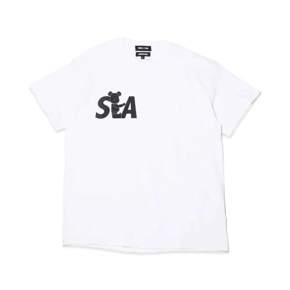 Bearbrick x atmos x WIND AND SEA BE@R TEE "White"