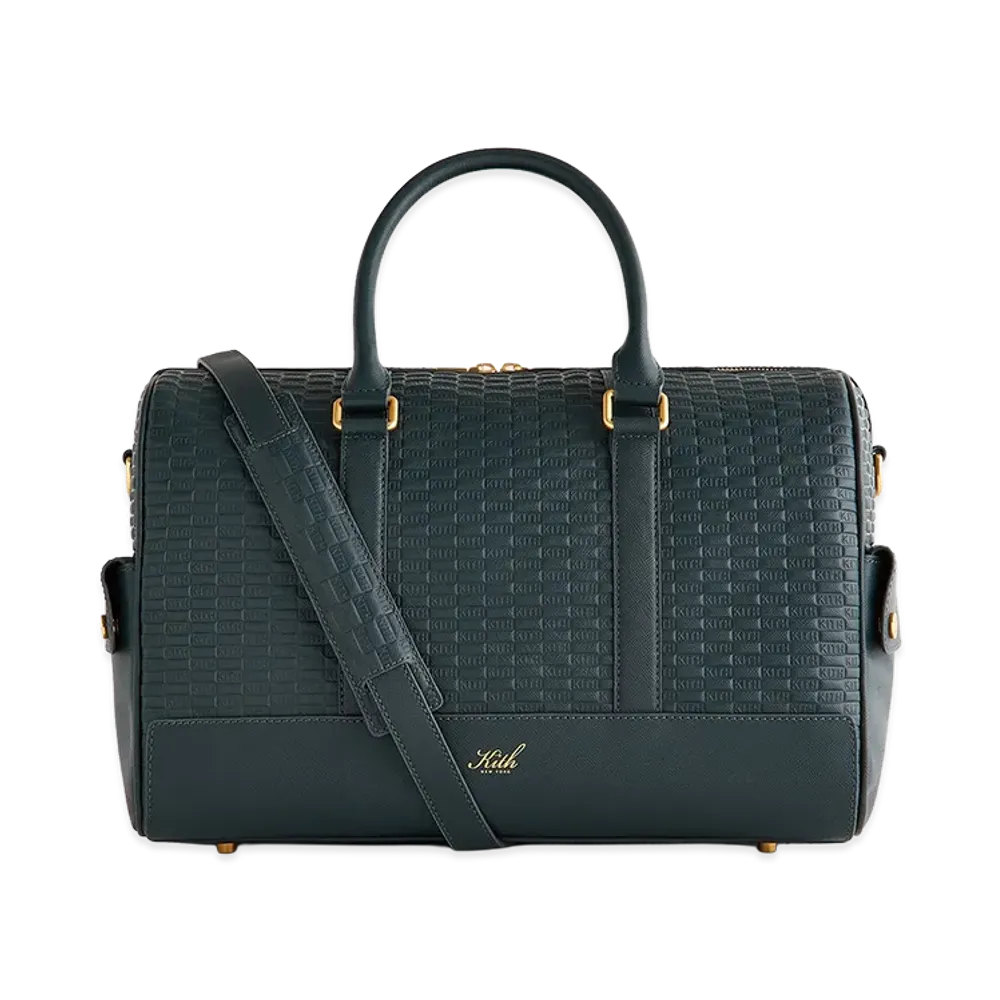 Kith Monogram Leather Explorer Traveler K40 Duffle Bag "Stadium"
