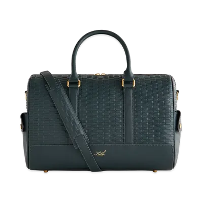 Kith Monogram Leather Explorer Traveler K40 Duffle Bag "Stadium"