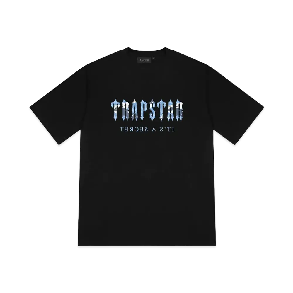 TRAPSTAR Decoded Tee "Black/Blue Camo"