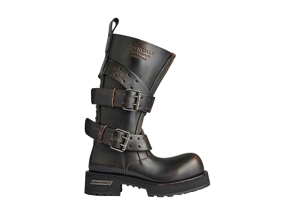BALENCIAGA Women's Venom High Boot "Brown"