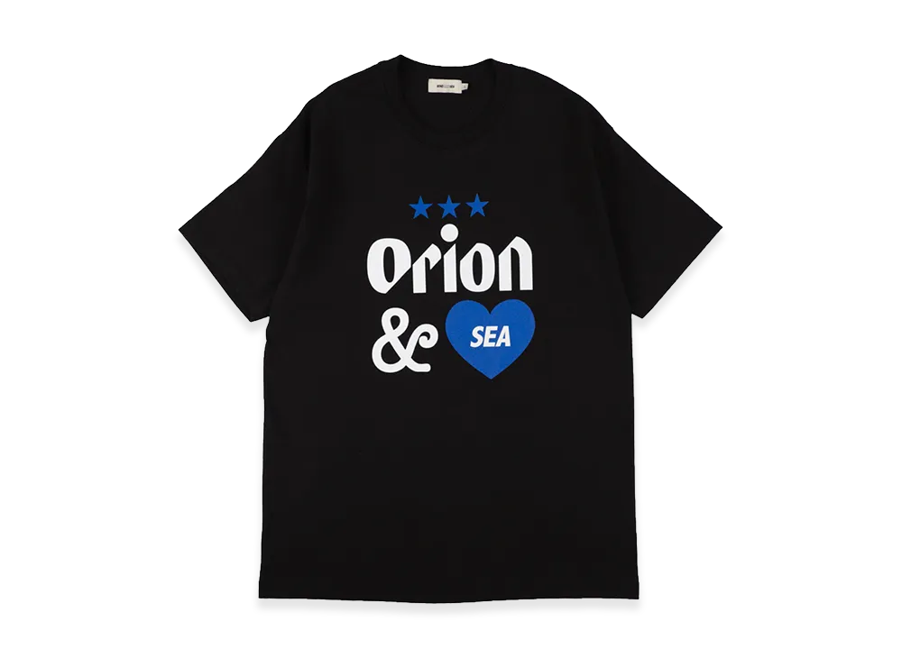 WIND AND SEA x ORION BEER Heart& S/S Tee "Black"