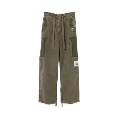 Maison MIHARA YASUHIRO Cotton Satin Cargo Pants "Dark Green"