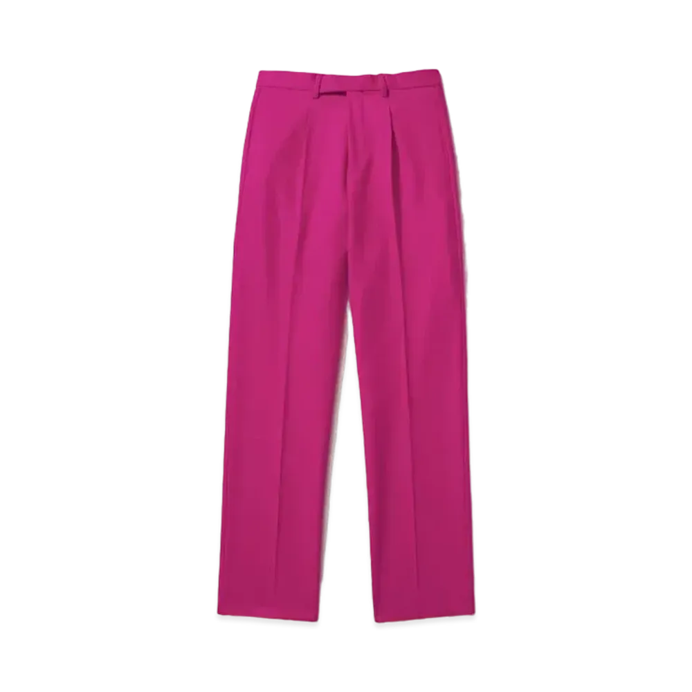 Noah Single-Pleat Trouser "Hot Pink"