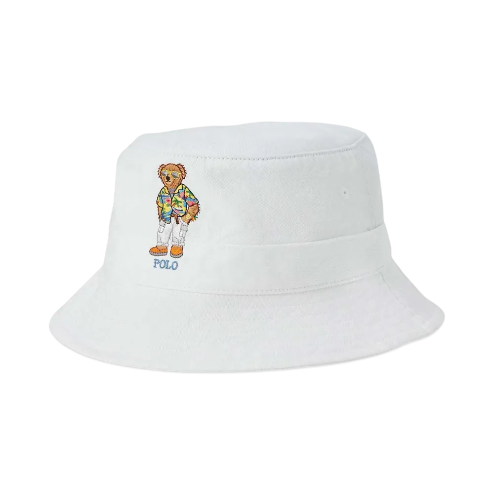 Polo Ralph Lauren Polo Bear Twill Bucket Hat "White"