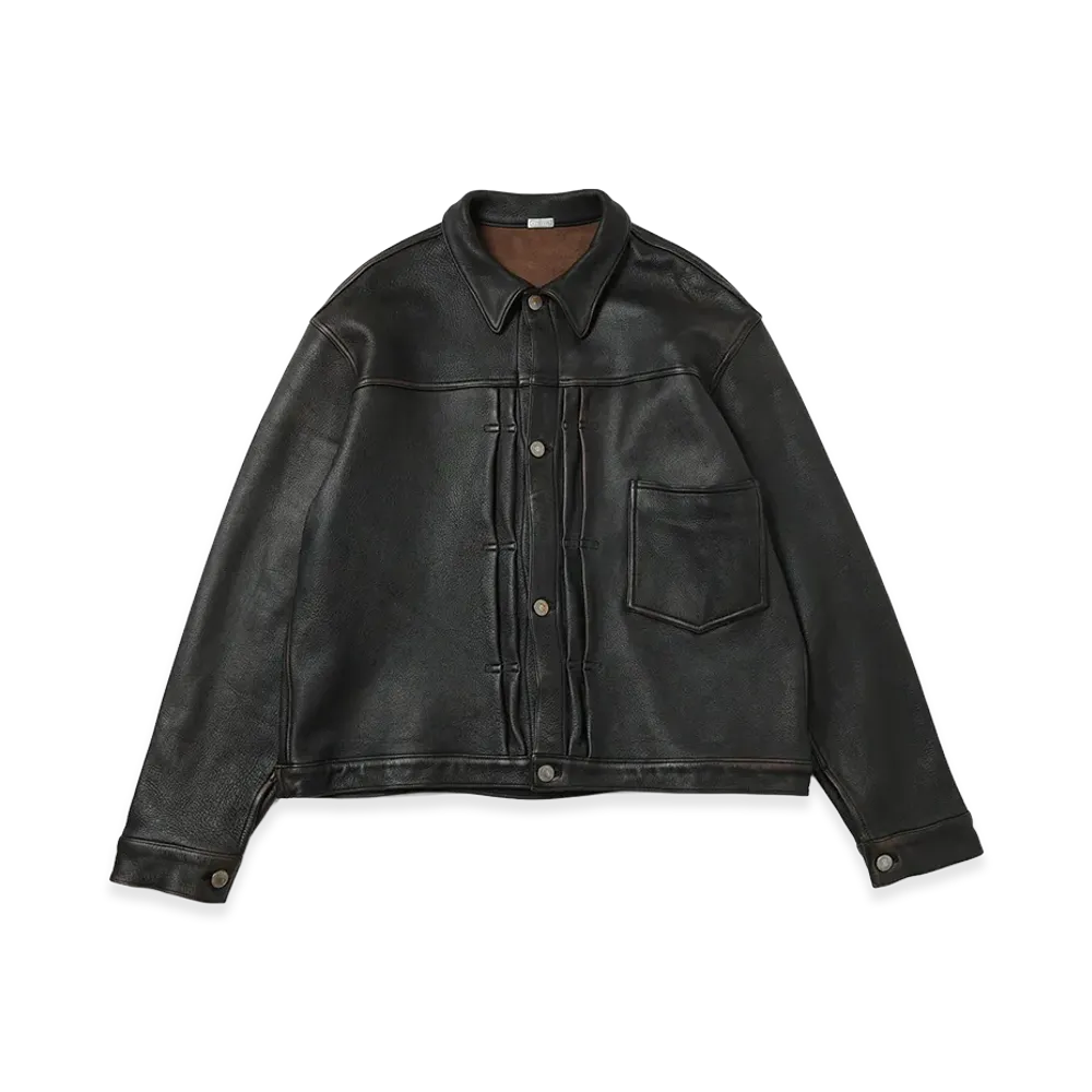 A.PRESSE Vintage Leather 1st Type Jacket "Brown"