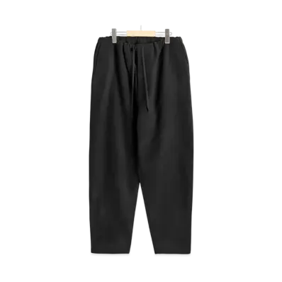 COMOLI Moleskin Drawstring Pants "Black"