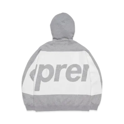 Supreme Big Logo Hooded Sweatshirt "Grey"