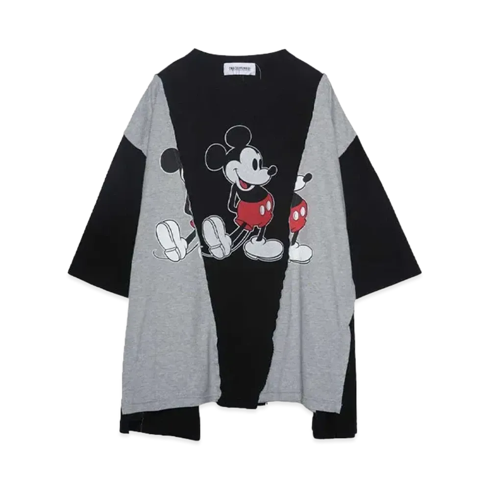 DISCOVERED < Mickey > Wide Tee Exclusive "BLACK / LIGHT GRAY"