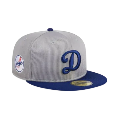 NEW ERA 59Fifty 2025 MLB Batting Practice Los Angeles Dodgers Road "Gray"