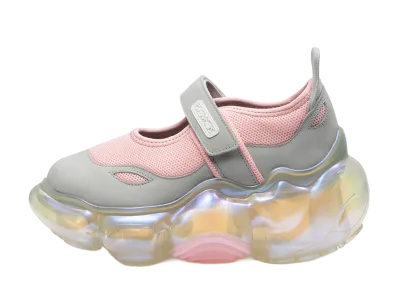grounds Women's MOOPIE MARY JANE "Pink Gray/Clear Aurora"