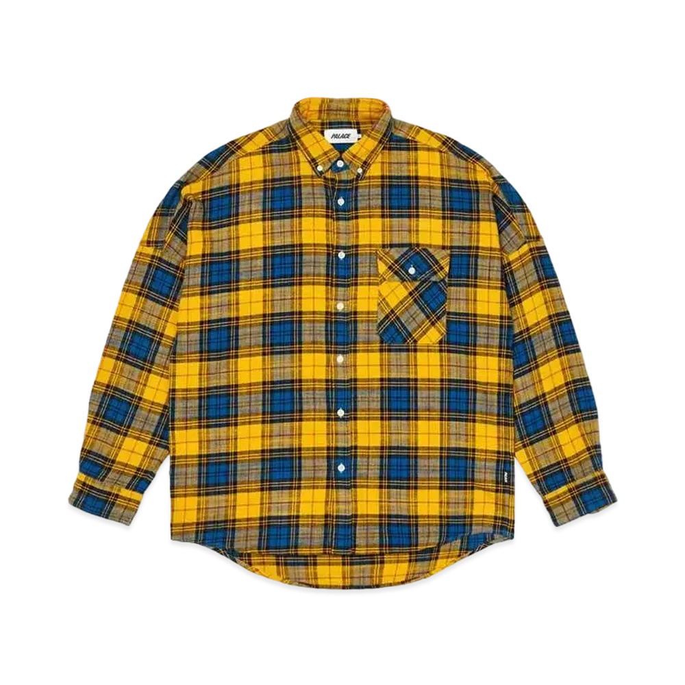 PALACE Flannel Drop Shoulder Shirt "Yellow"