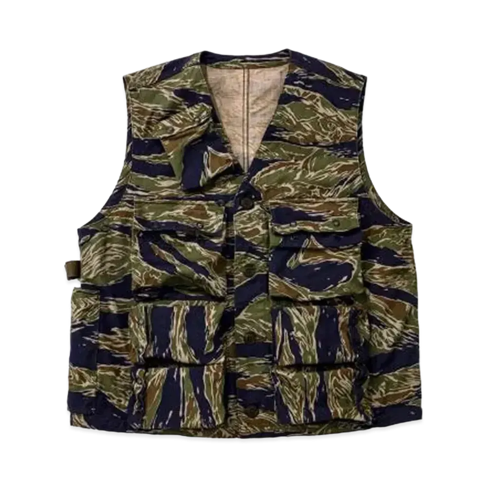 THE REAL McCOY'S TIGER CAMOUFLAGE VEST / TADPOLE "Green"
