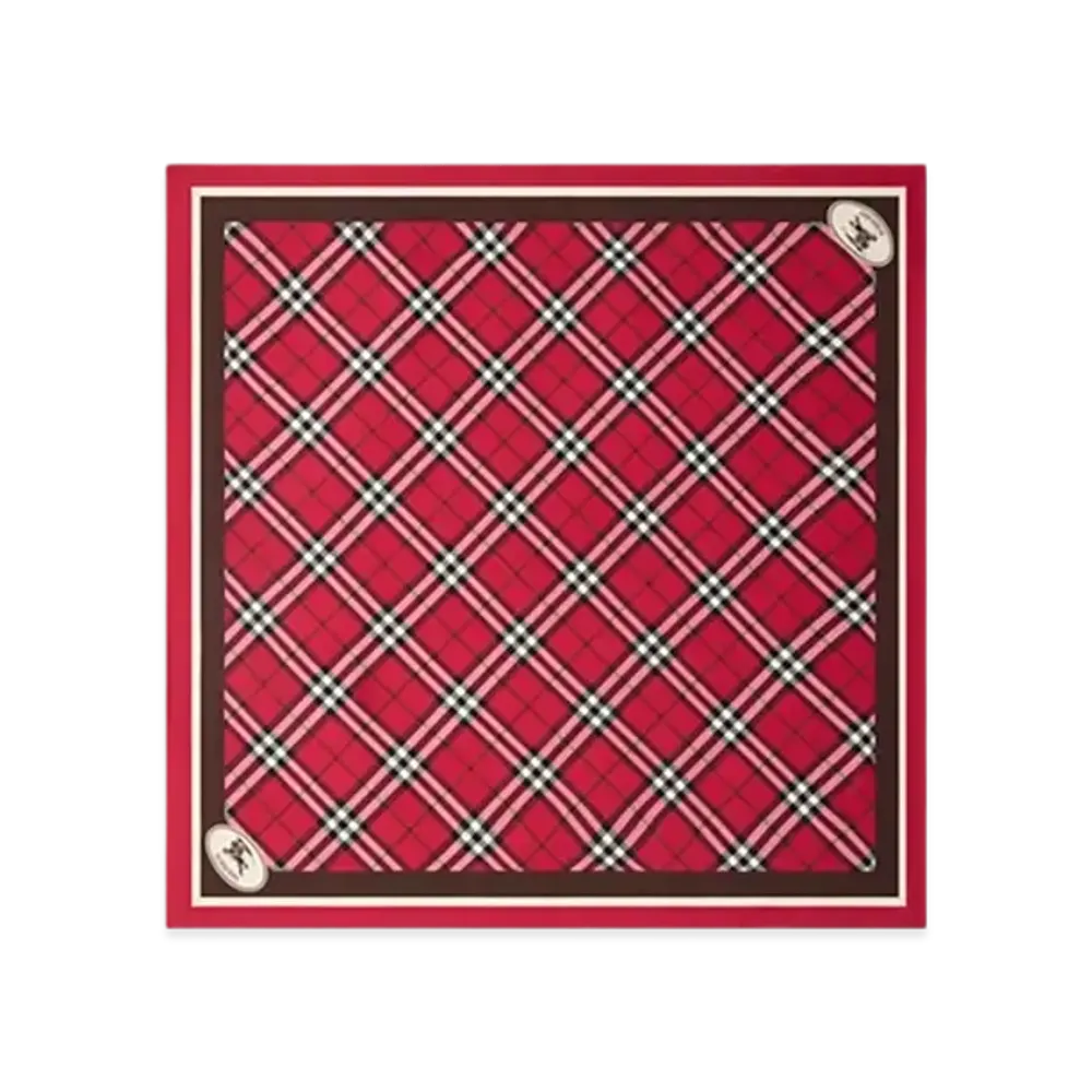 Burberry Check Silk Scarf "Post"