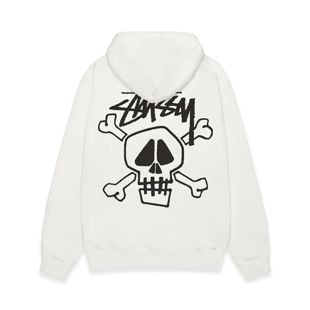 Stussy Skull & Bones Pigment Dyed Hoodie "Natural"