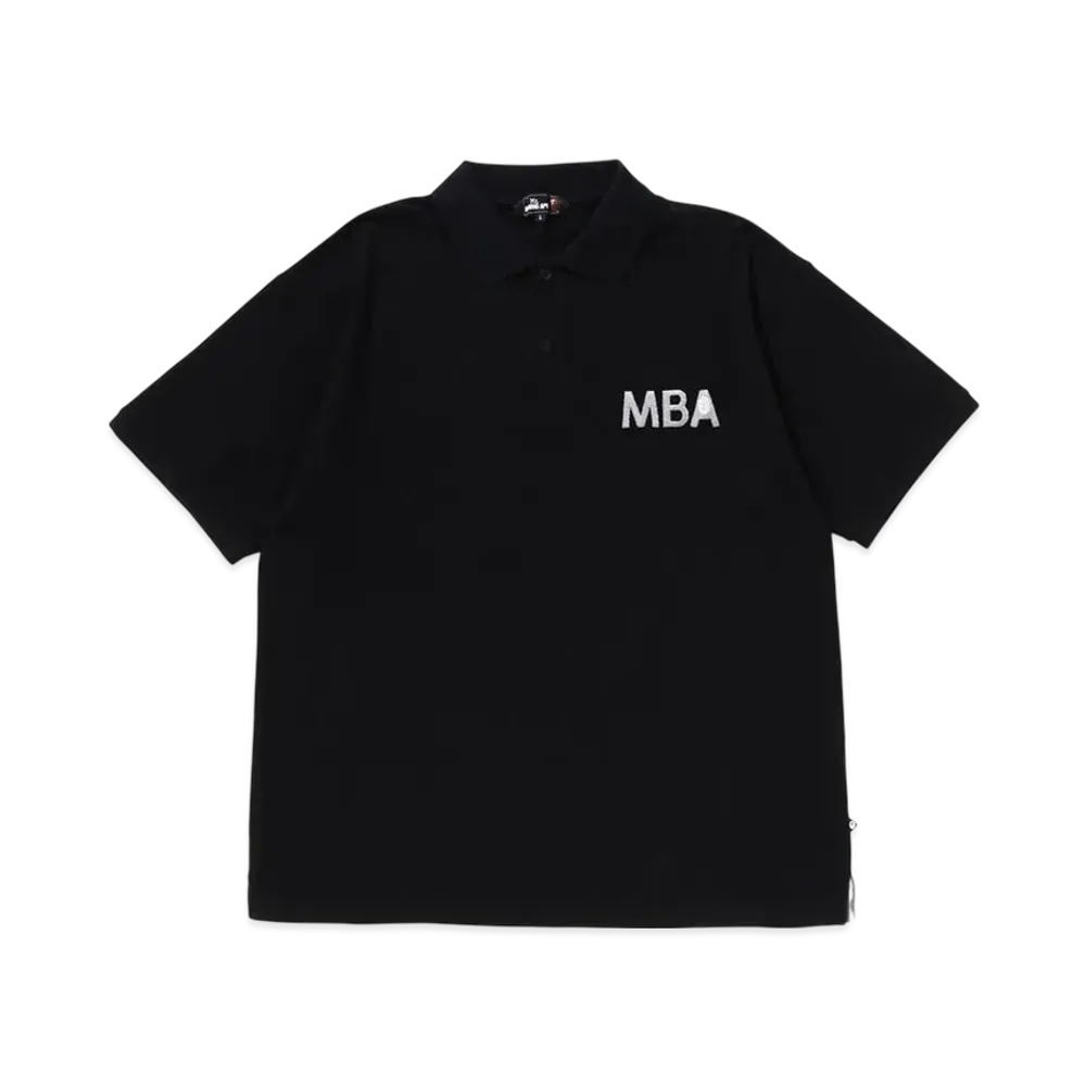 A BATHING APE Basic Polo Shirt "Black"