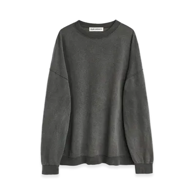 OUR LEGACY Slack Sweatshirt "Washed Black Rogue Loopback"