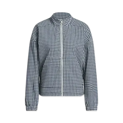 adidas Golf Ultimate 365 Gingham Jacket "Collegiate Navy/Wonder Silver"